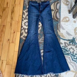 Free people denim bell bottom jeans